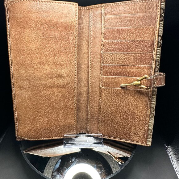 Gucci Jackie Monogram Horsebit Canvas Long Wallet - EUC - Picture 7 of 11
